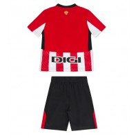 Camisa de Futebol Athletic Bilbao Equipamento Principal Infantil 2024-25 Manga Curta (+ Calças curtas)